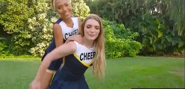  (Selena Sosa & Amber Gray) Lesbians Girls Play In Sex Act On Camera clip-28